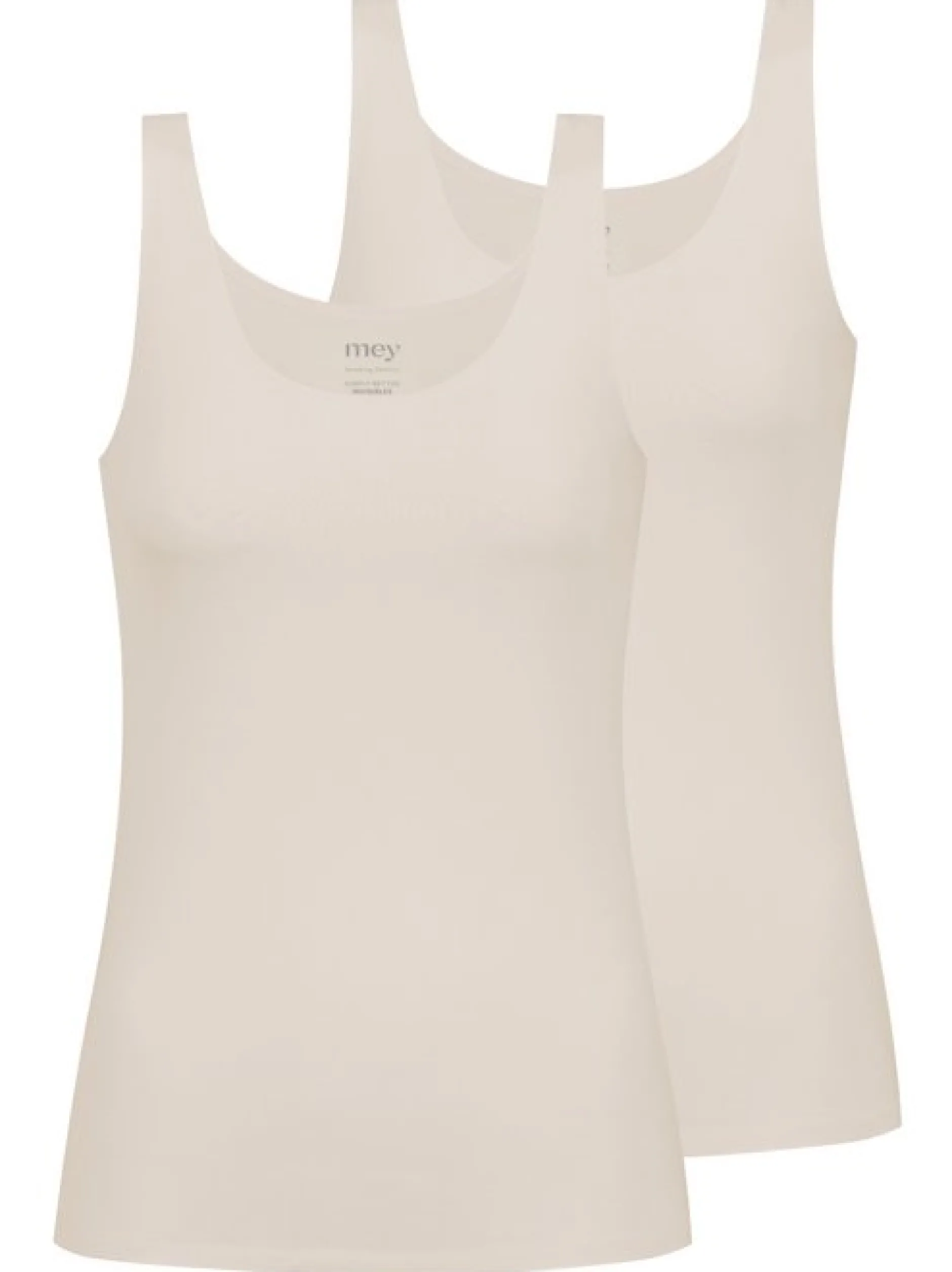 Mey Damen Unterhemd - 2er Pack Simply Better Invisibles in beige