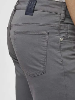 MEYER Herren Baumwollhose - M5 Slim in grau