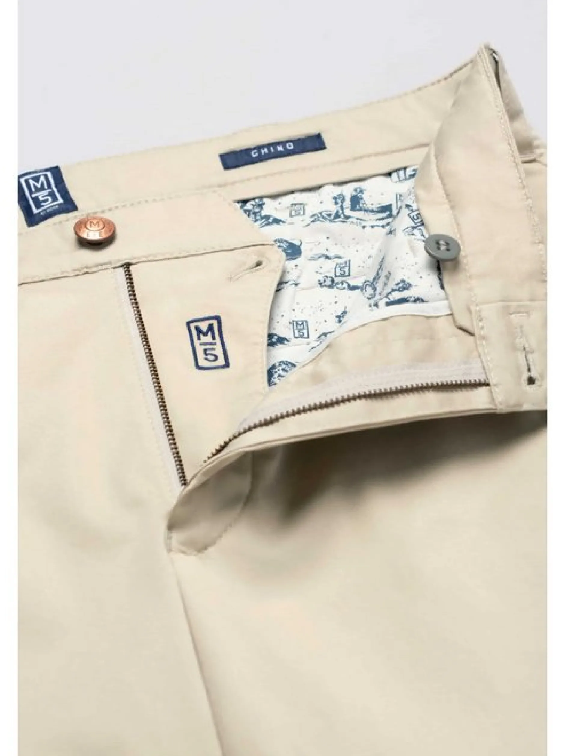 MEYER Herren Chino - M5 Chino in beige - Länge: lang