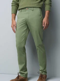 MEYER Herren Chino - M5 Chino in grün - Länge: lang