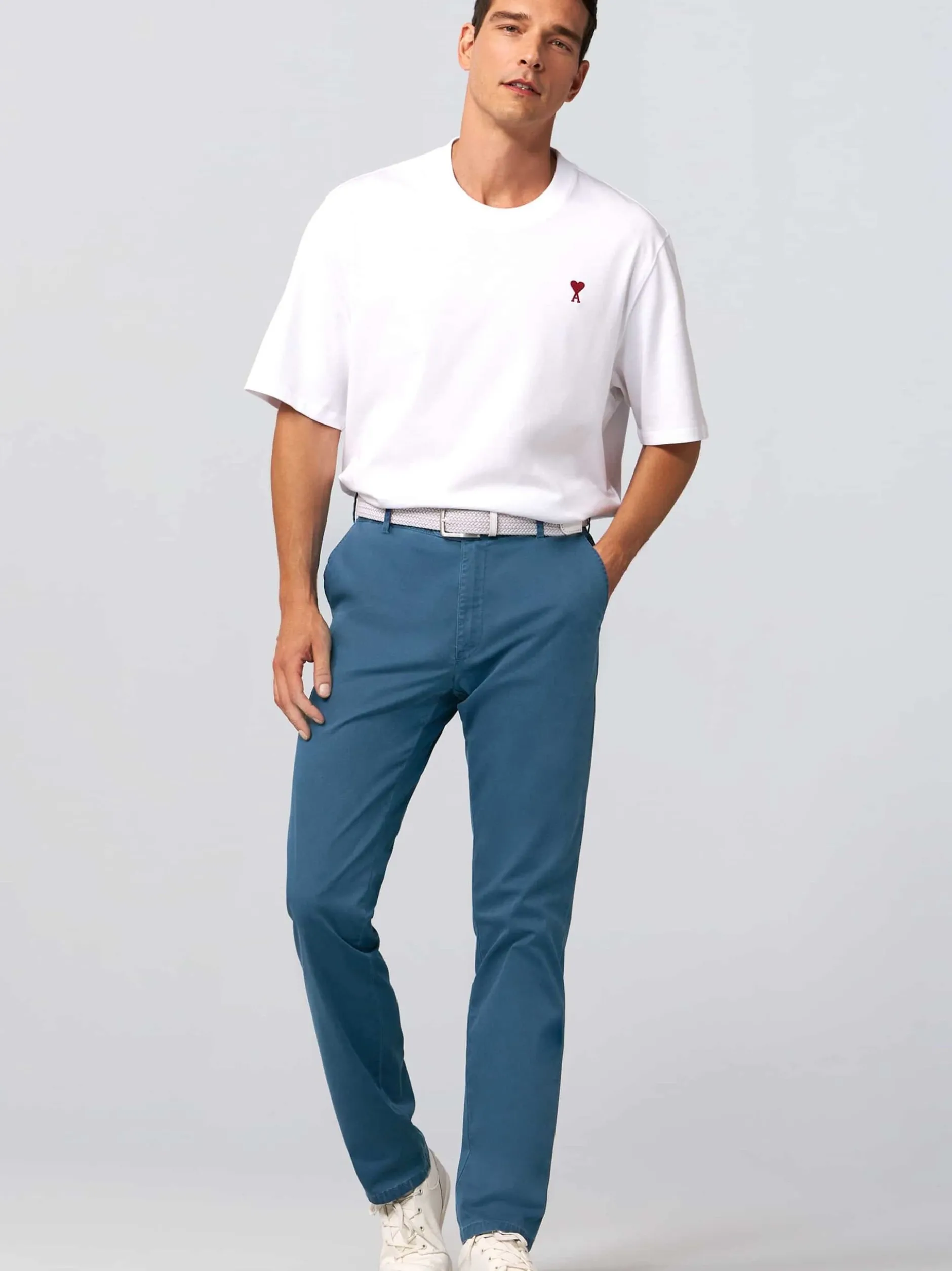 MEYER Herren Chino - OSLO in blue stone