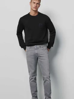 MEYER Herren Five-Pocket - M5 Slim in grau - Länge: lang