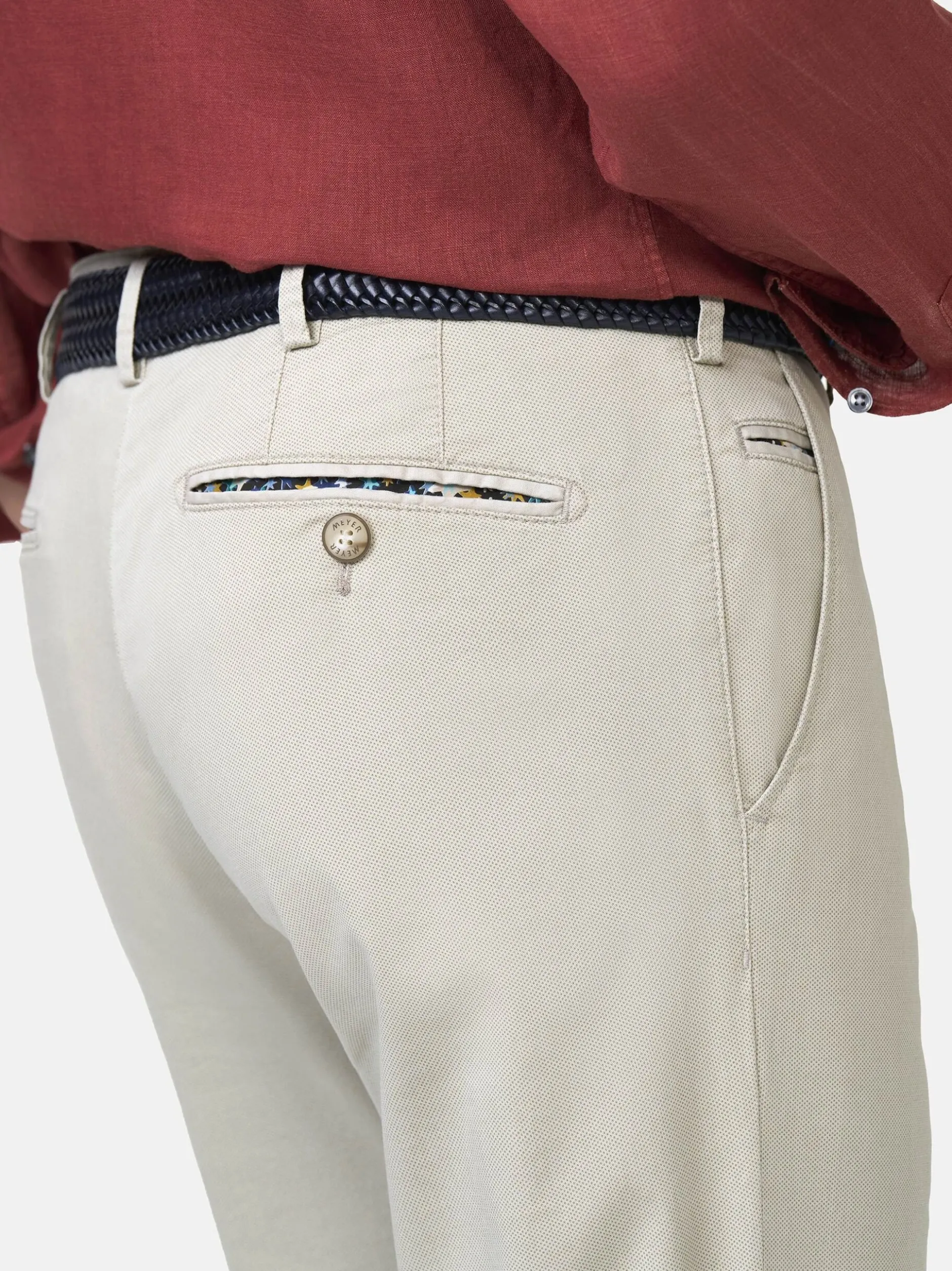 MEYER Herren Hose - Bonn 1-5075 in beige - Länge: lang
