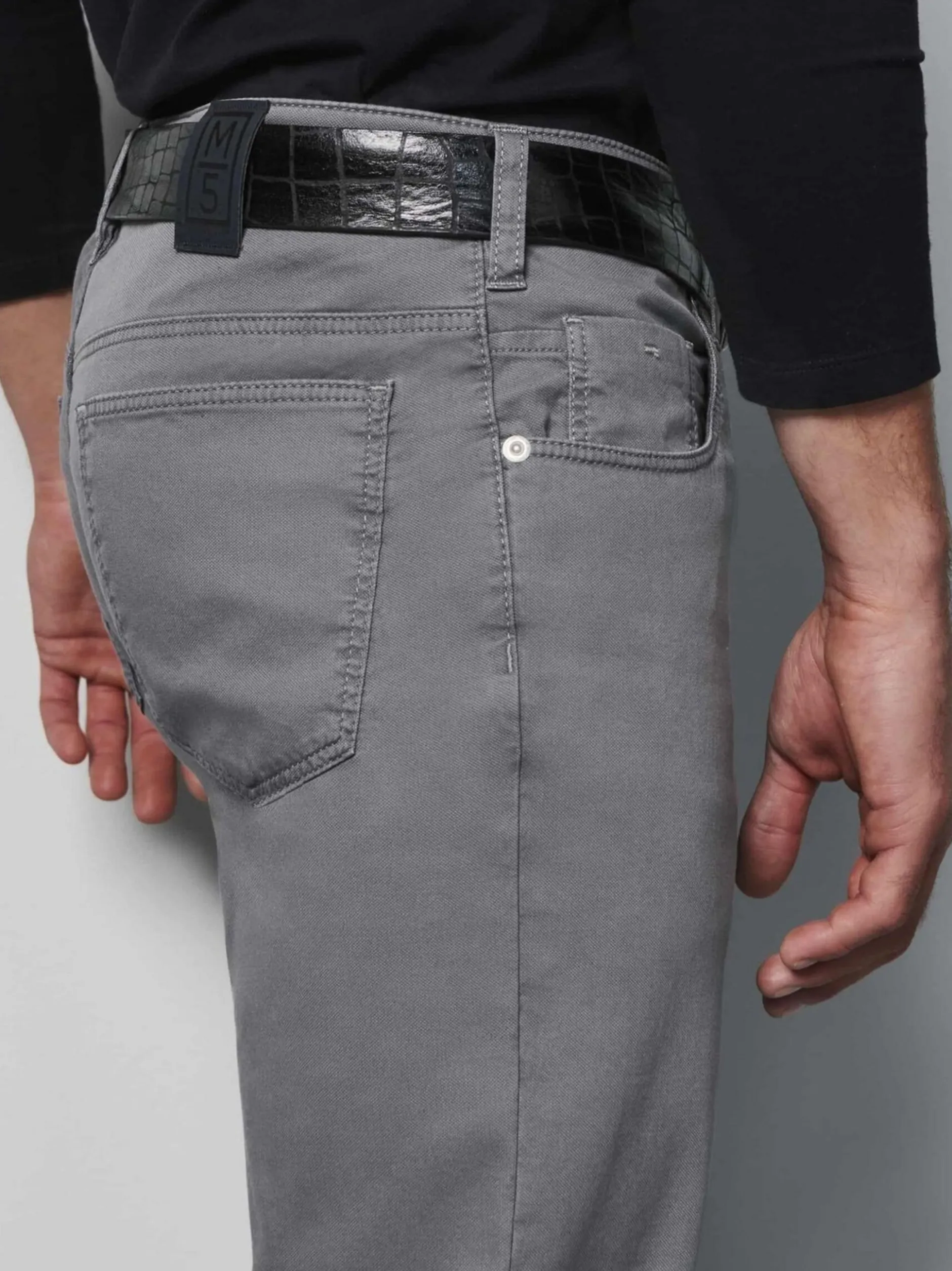 MEYER Herren Hose in grau - Länge: lang