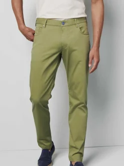 MEYER Herren Hose in grün - Länge: lang