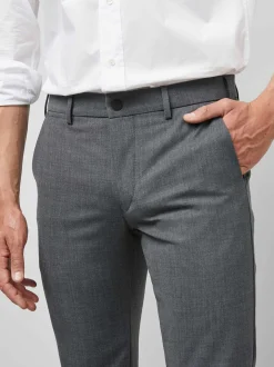 MEYER Herren Hose - M5 Chino in grau - Länge: lang