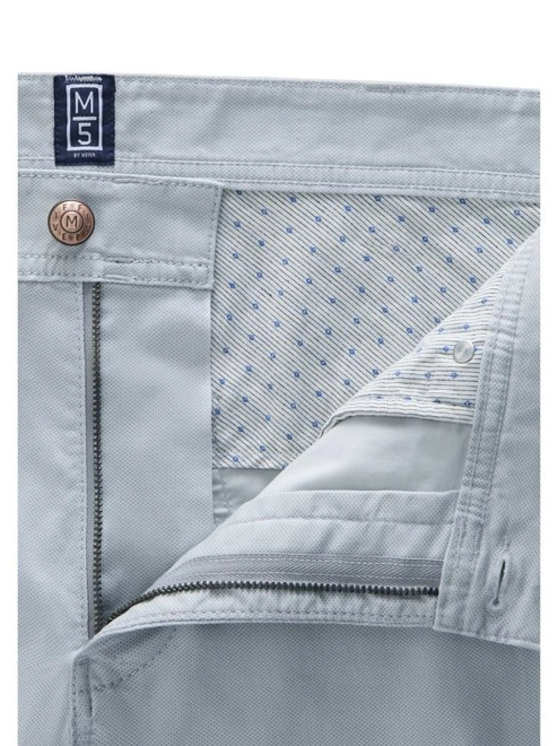 MEYER Herren Hose - M5 Five 1-6075 in grau - Länge: lang