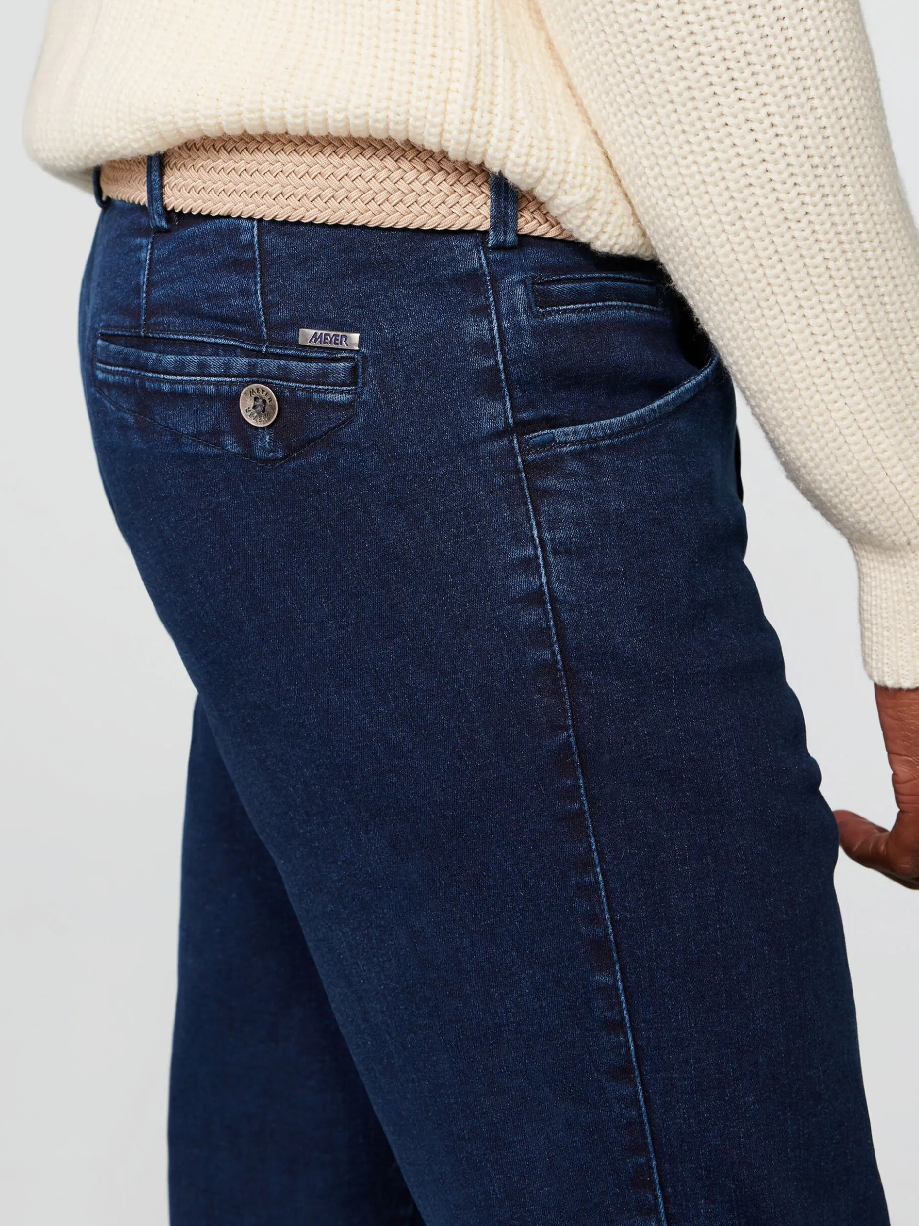 MEYER Herren Jeans - Dublin in blau - Länge: lang