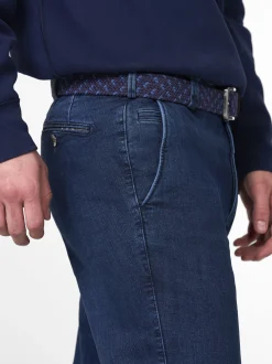 MEYER Herren Jeanshose - BONN in blau - Länge: verkürzt