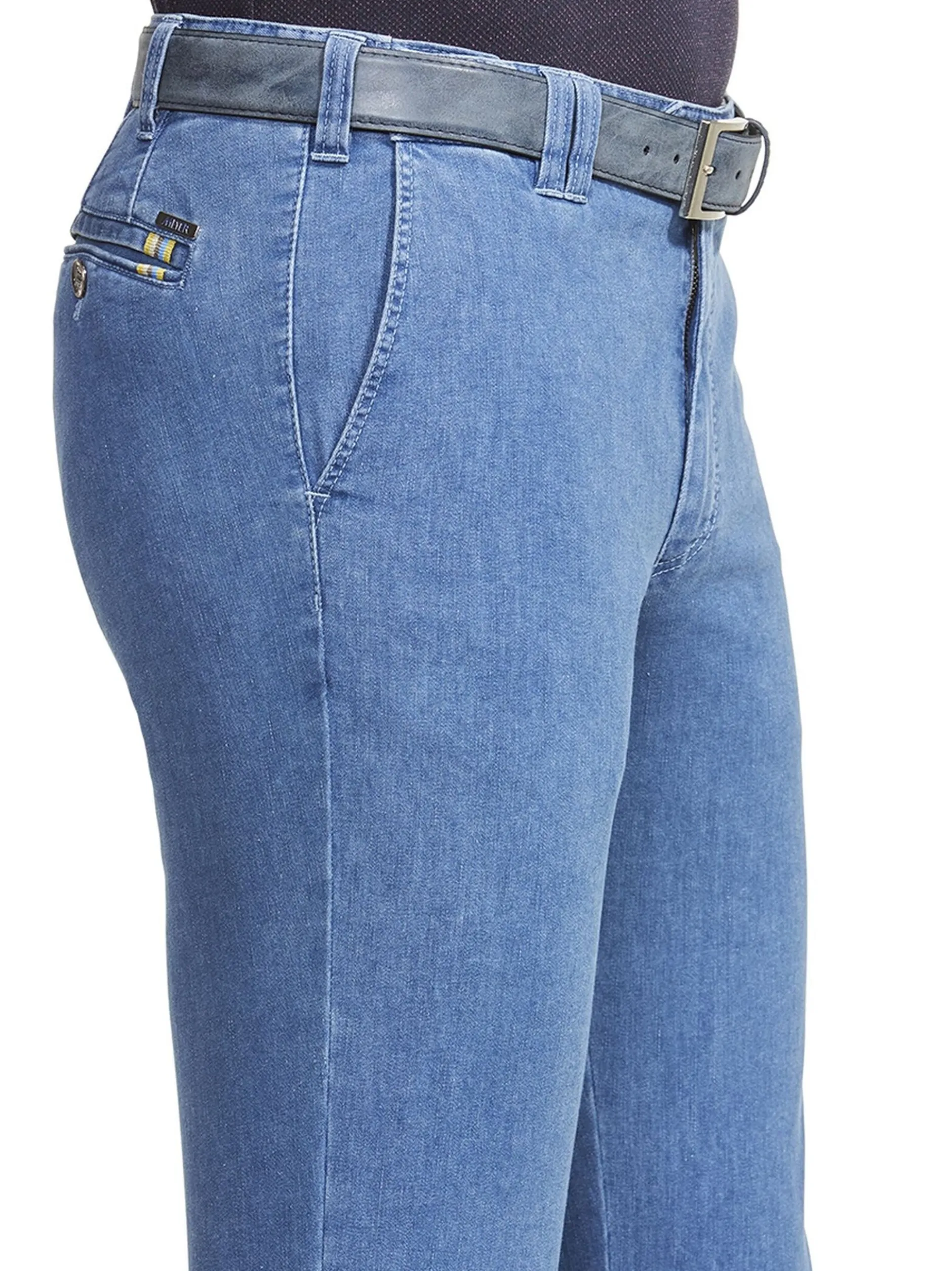 MEYER Herren Jeanshose - Oslo in hellblau - Länge: lang