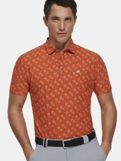 MEYER Herren Polo - Phil in orange - Ärmel: kurzarm