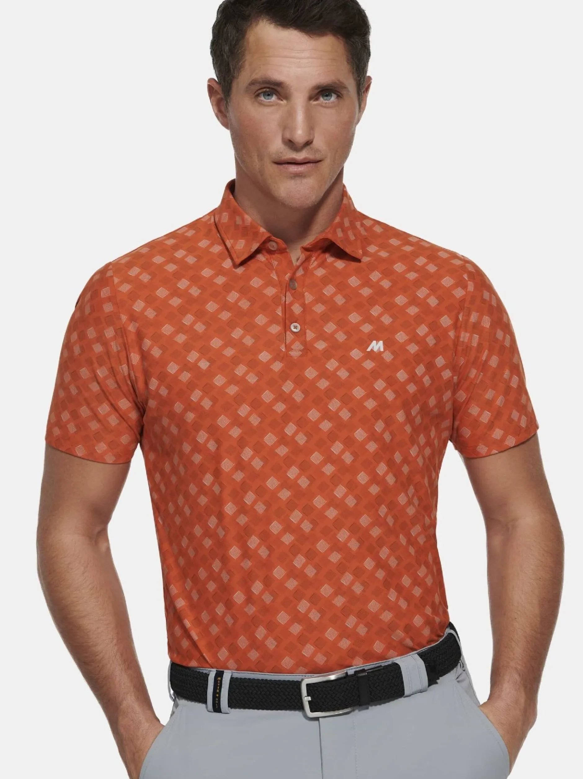 MEYER Herren Polo - Phil in orange - Ärmel: kurzarm