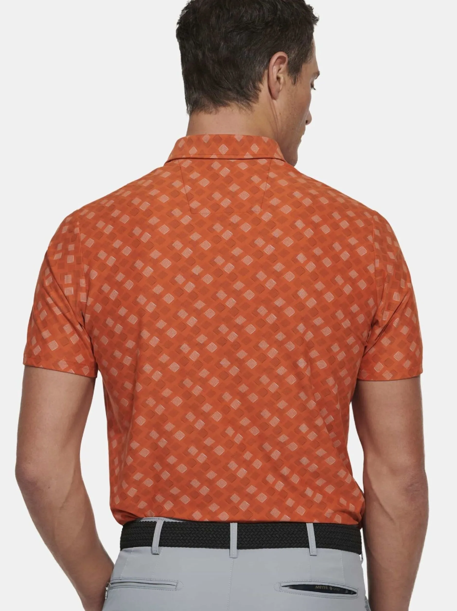 MEYER Herren Polo - Phil in orange - Ärmel: kurzarm