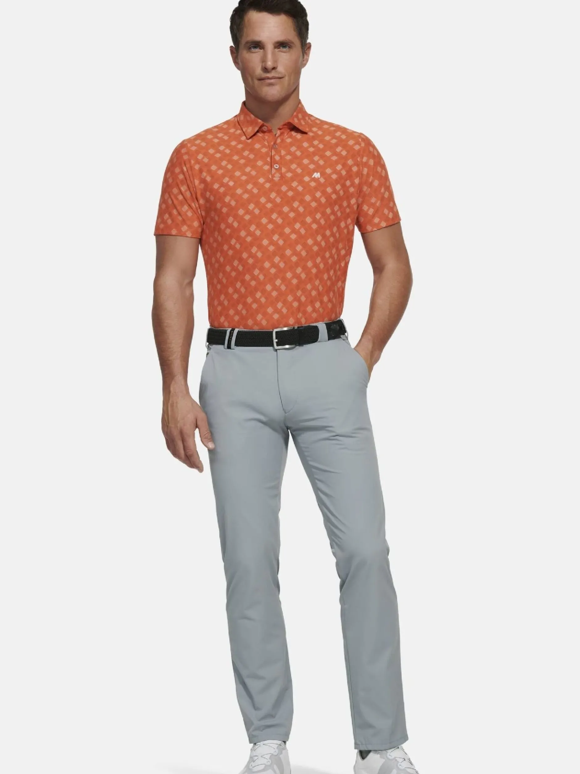 MEYER Herren Polo - Phil in orange - Ärmel: kurzarm
