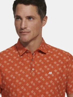 MEYER Herren Polo - Phil in orange - Ärmel: kurzarm
