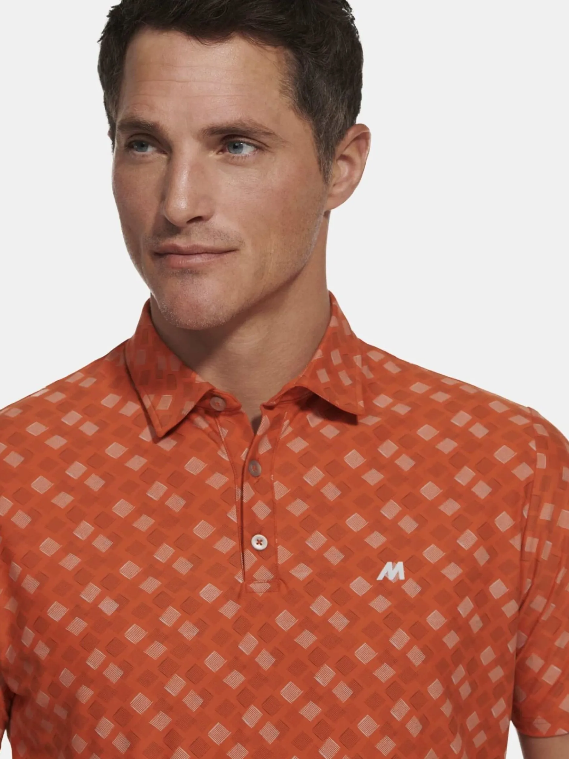 MEYER Herren Polo - Phil in orange - Ärmel: kurzarm