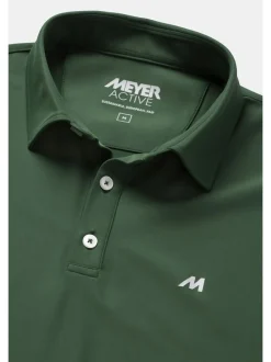 MEYER Herren Poloshirt - Tiger in grün - Ärmel: kurzarm
