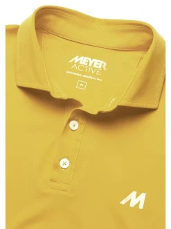 MEYER Herren Poloshirt - Tiger in gelb - Ärmel: kurzarm