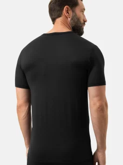 Mey Herren Unterziehshirt im 2er-Pack in schwarz
