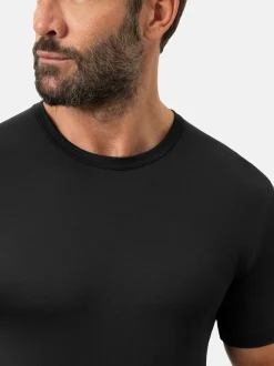 Mey Herren Unterziehshirt im 2er-Pack in schwarz