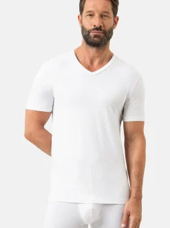 Mey Herren Unterziehshirts im 2er-Pack in weiß