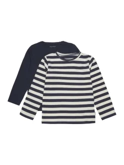 Minymo Jungen Langarmshirt - MIBasic in weiß