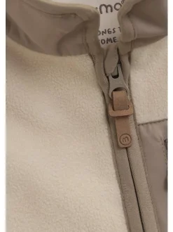 Minymo Mädchen Fleecejacke - MIJacket in beige