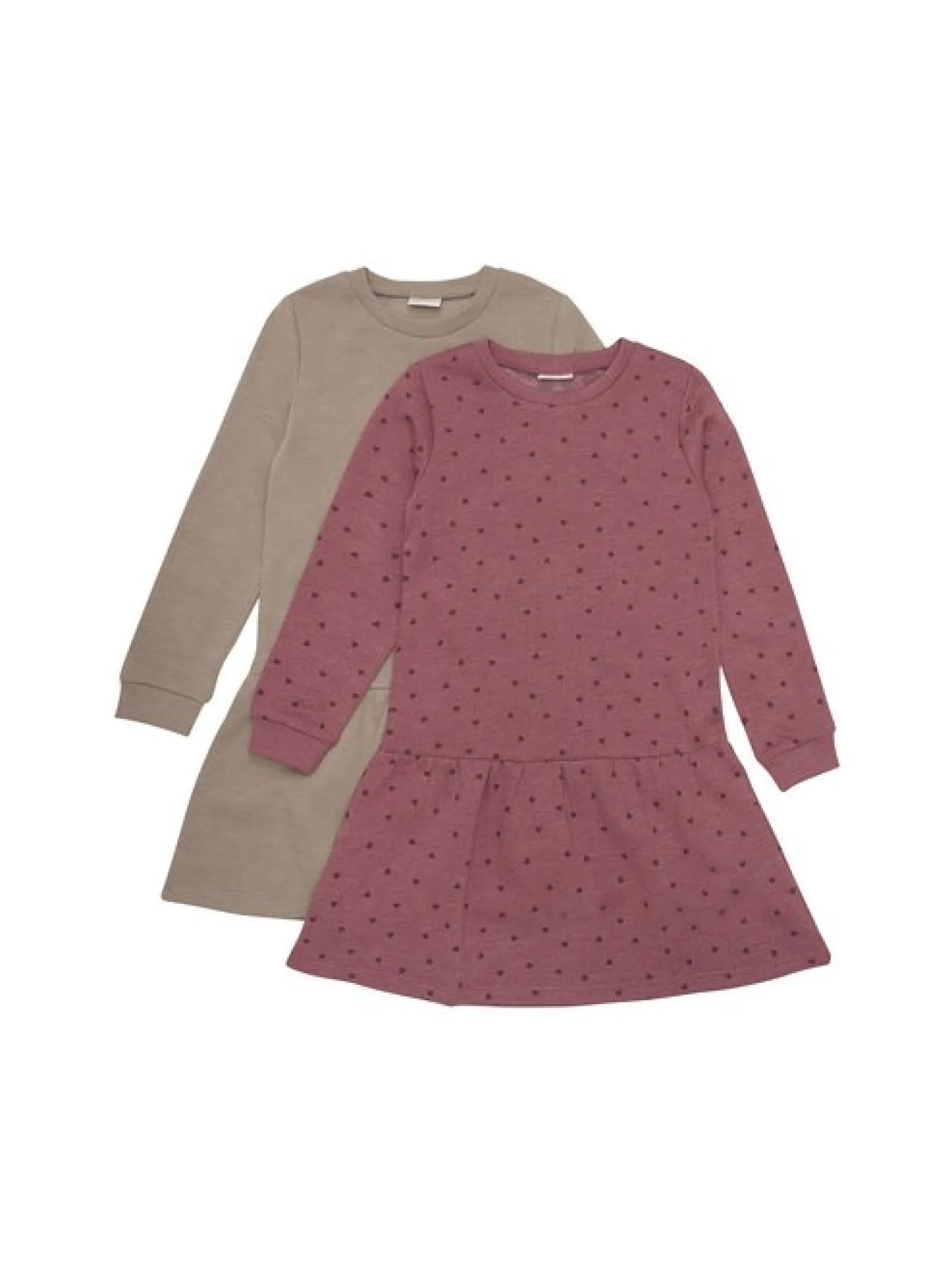 Minymo Mädchen Jerseykleid - MISweat in bordeaux