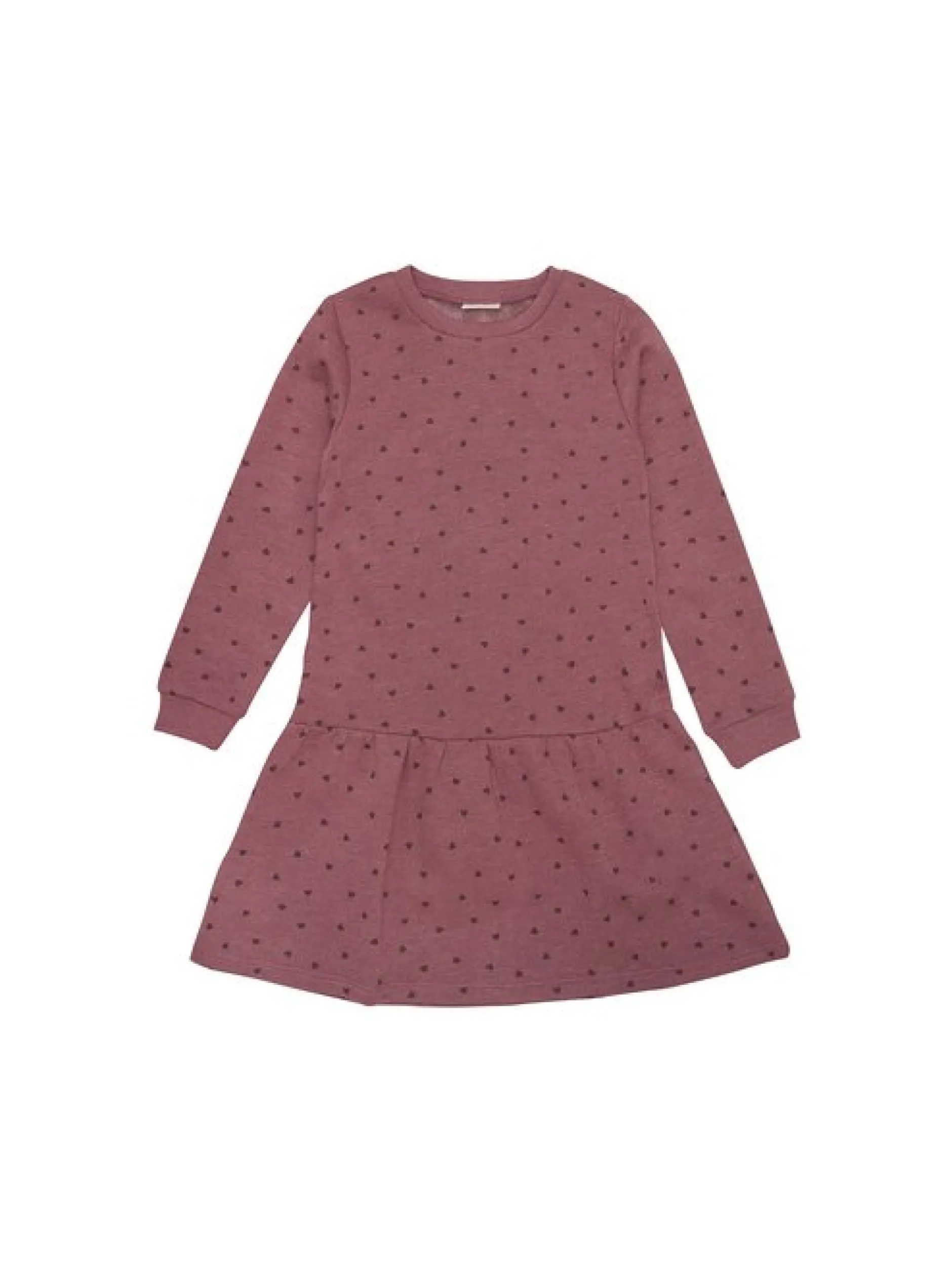 Minymo Mädchen Jerseykleid - MISweat in bordeaux