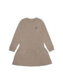 Minymo Mädchen Jerseykleid - MISweat in bordeaux