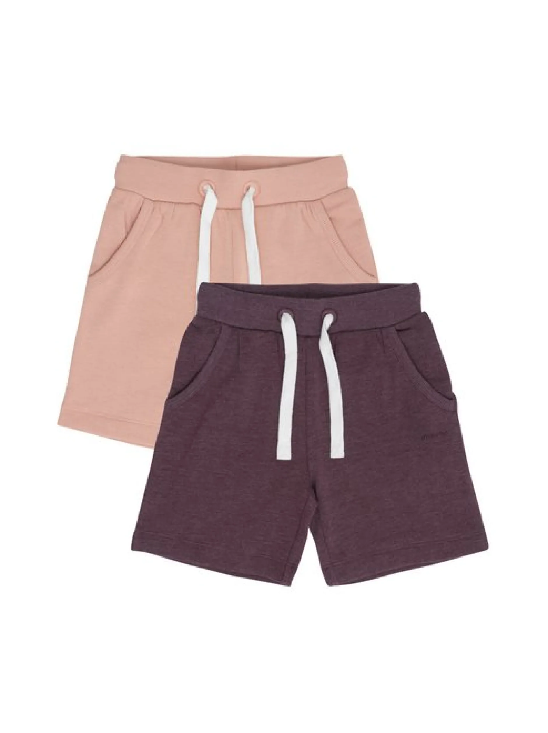 Minymo Mädchen Sweatshorts - MIGirls 2er-Pack in rosa