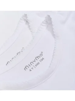 Minymo Mädchen T-Shirt MIBasic in weiß