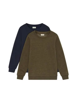 Minymo Unisex Kinder Sweater - MISweatshirt in oliv
