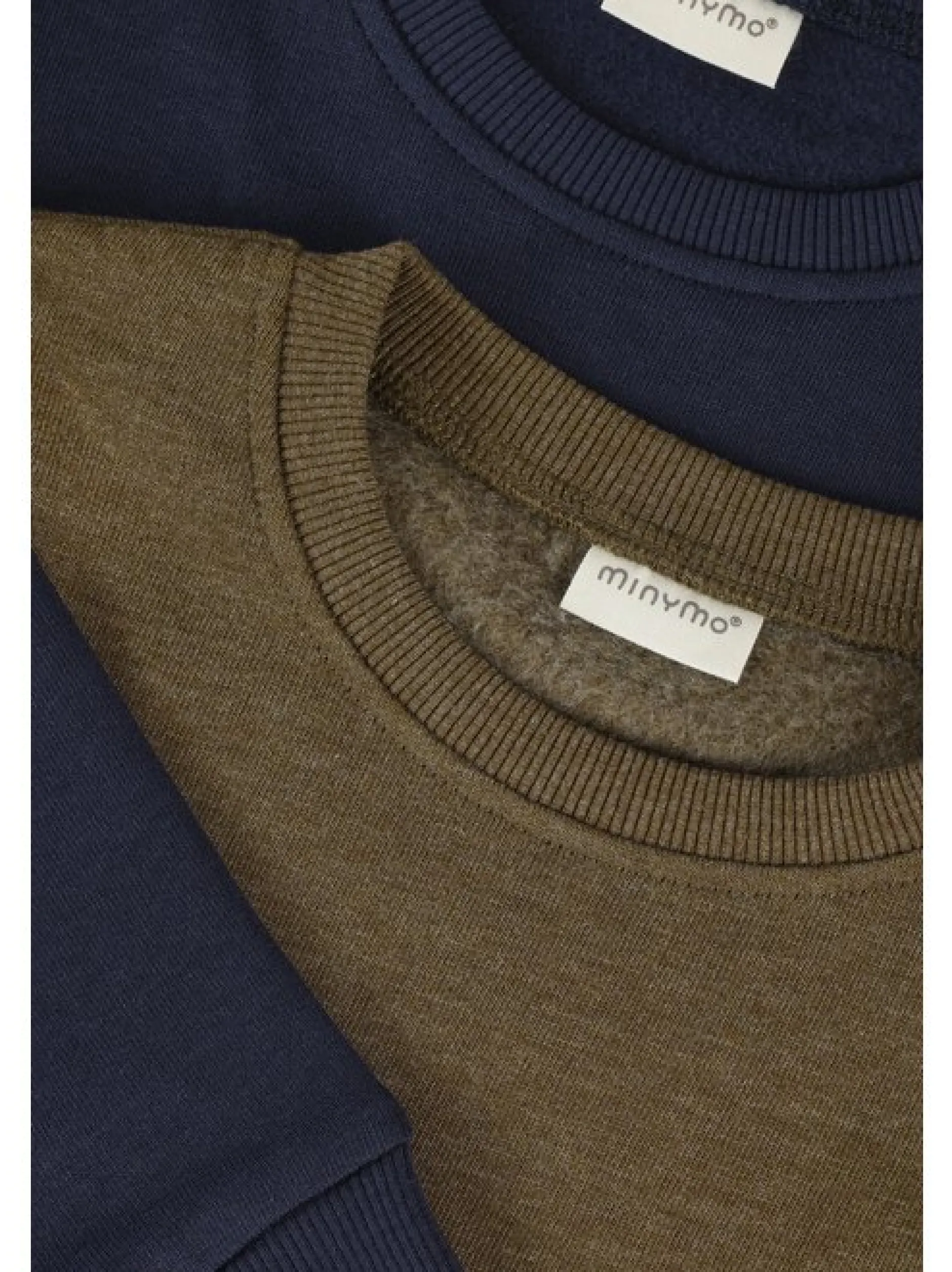 Minymo Unisex Kinder Sweater - MISweatshirt in oliv