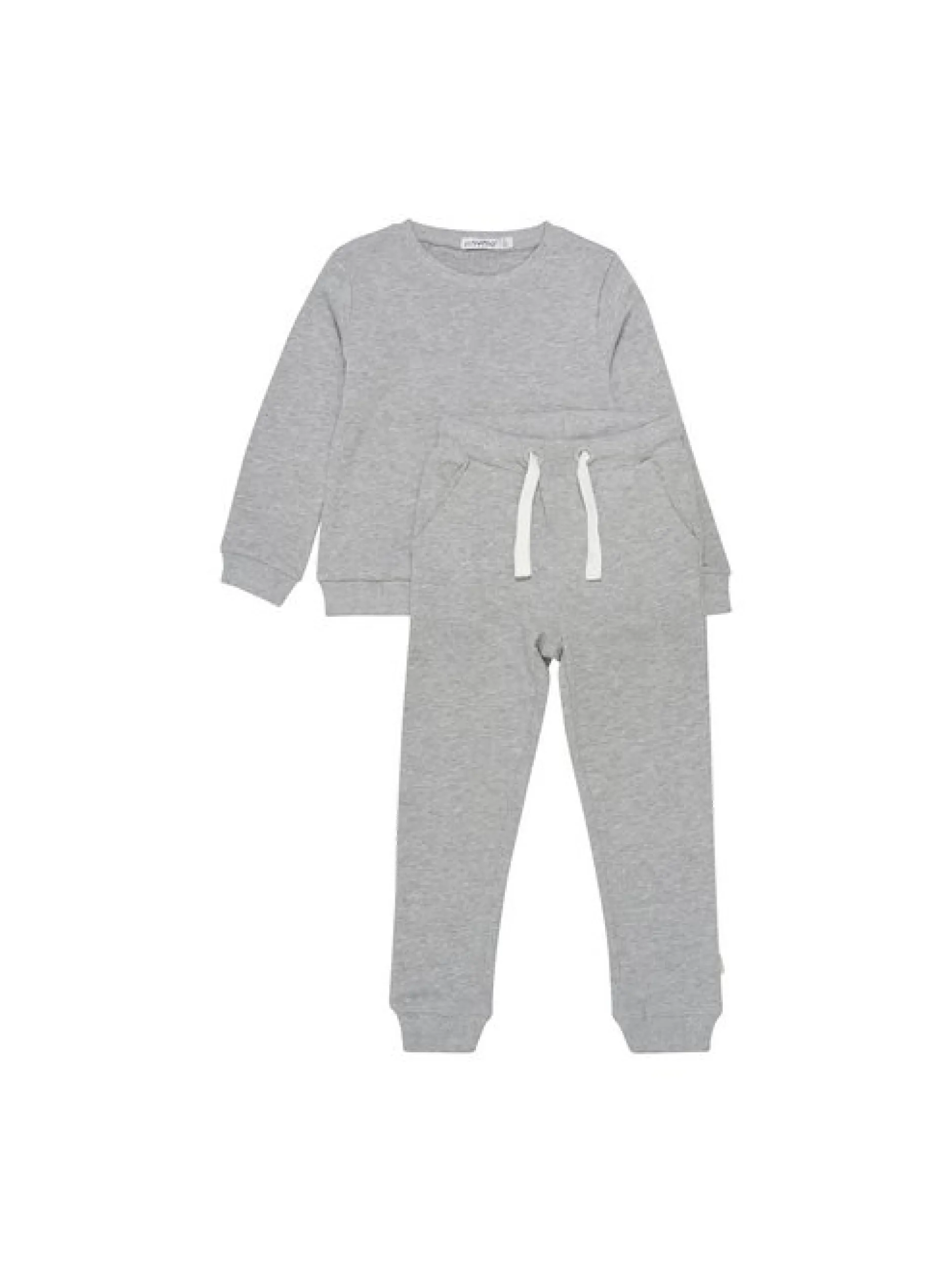 Minymo Unisex Langarmshirt & Hose - MISweat in grau