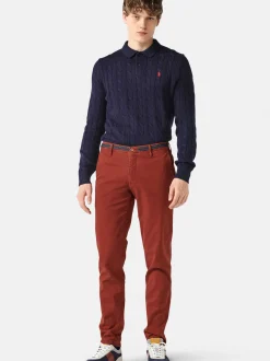 MMX Herren Chino-Hose - Apus in orange - Länge: lang