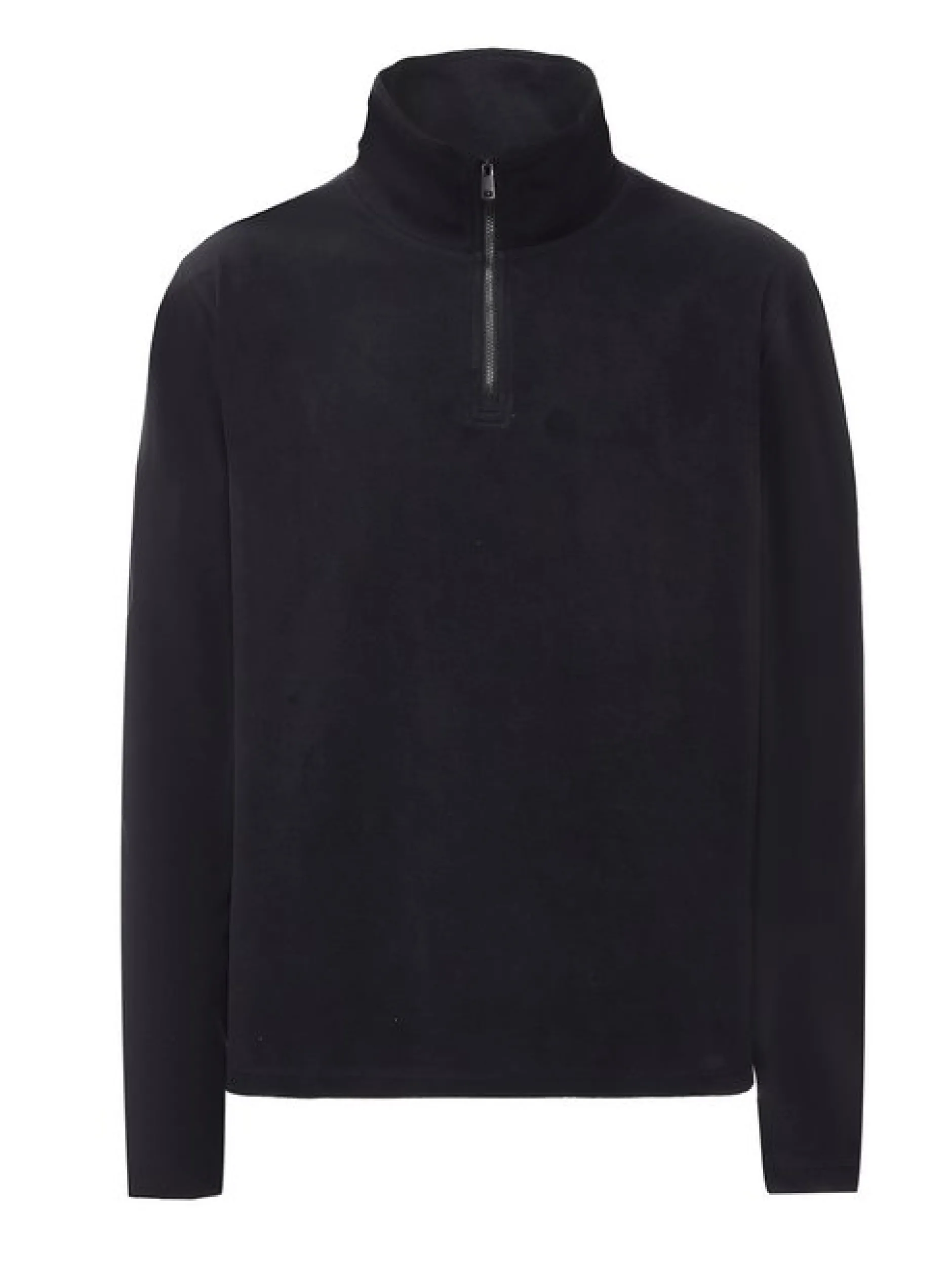 Mo Herren Fleecepullover in schwarz
