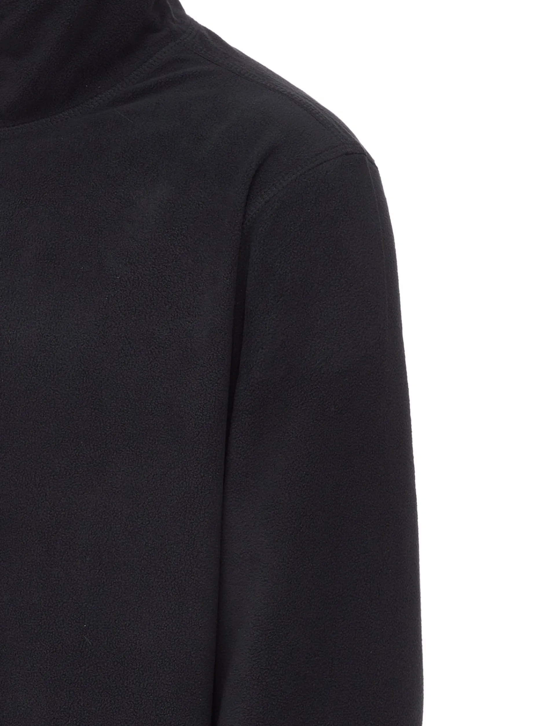 Mo Herren Fleecepullover in schwarz