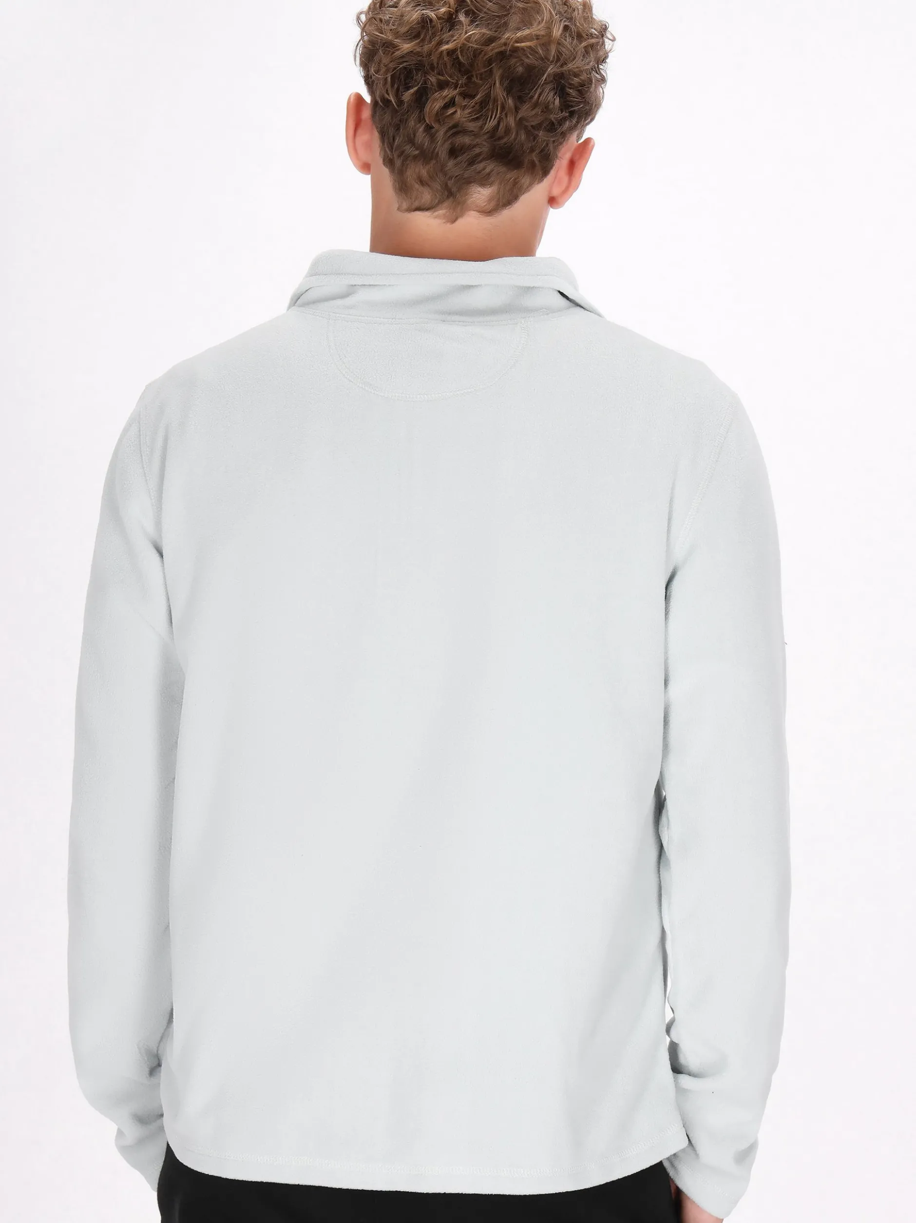 Mo Herren Fleecepullover in türkis