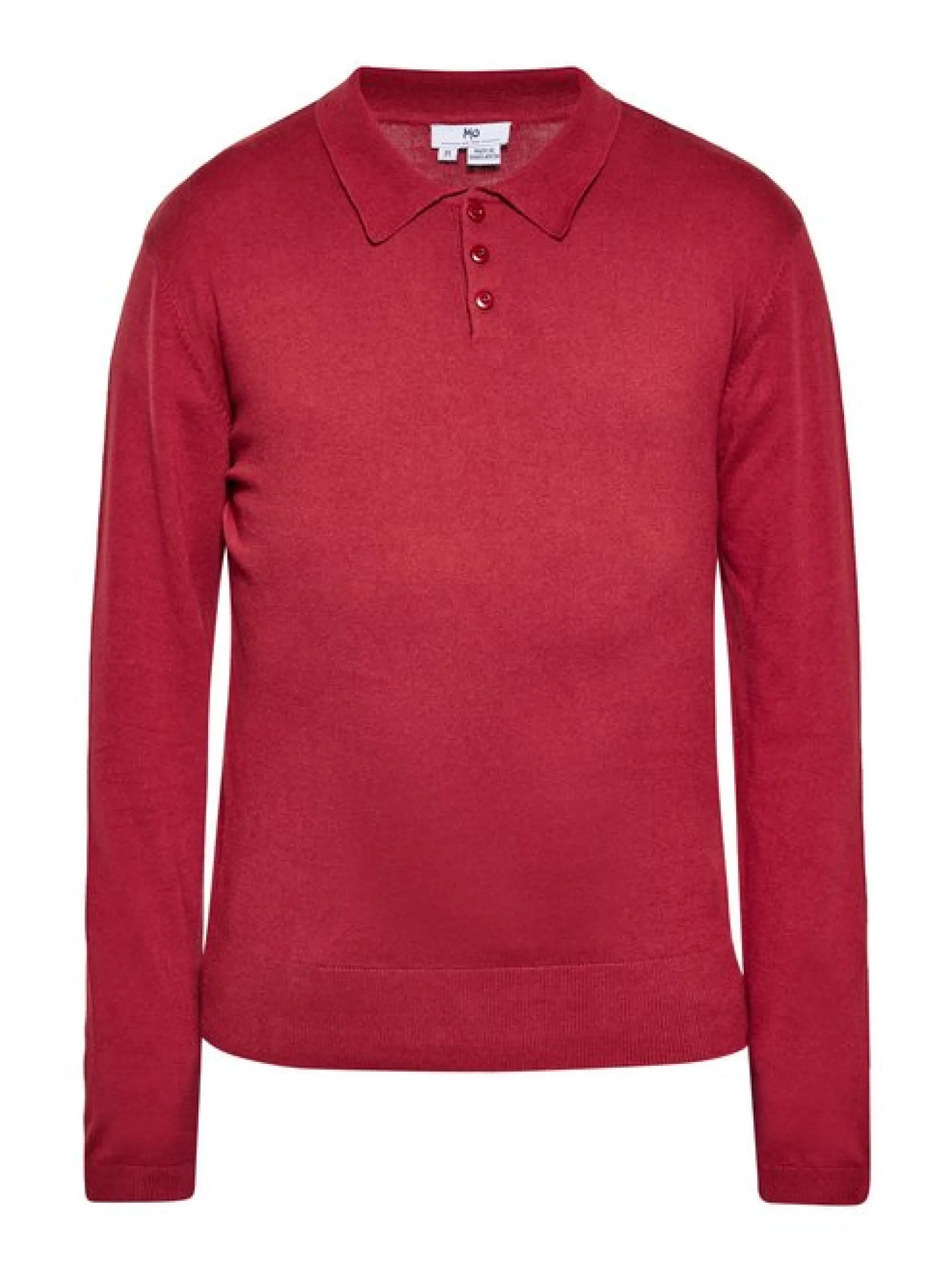 Mo Herren Pullover in rot - Ausschnitt: ohne Kragen