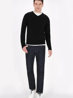 Mo Herren Pullover in schwarz