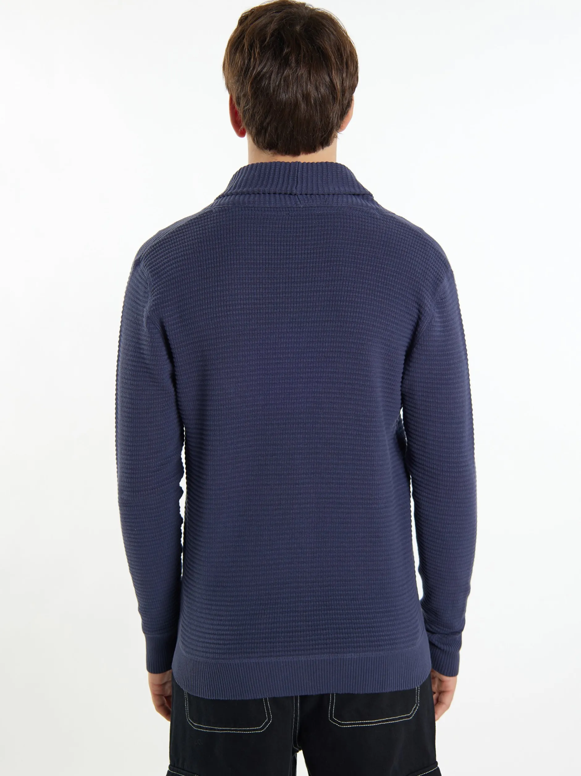 Mo Herren Strickjacke in marine