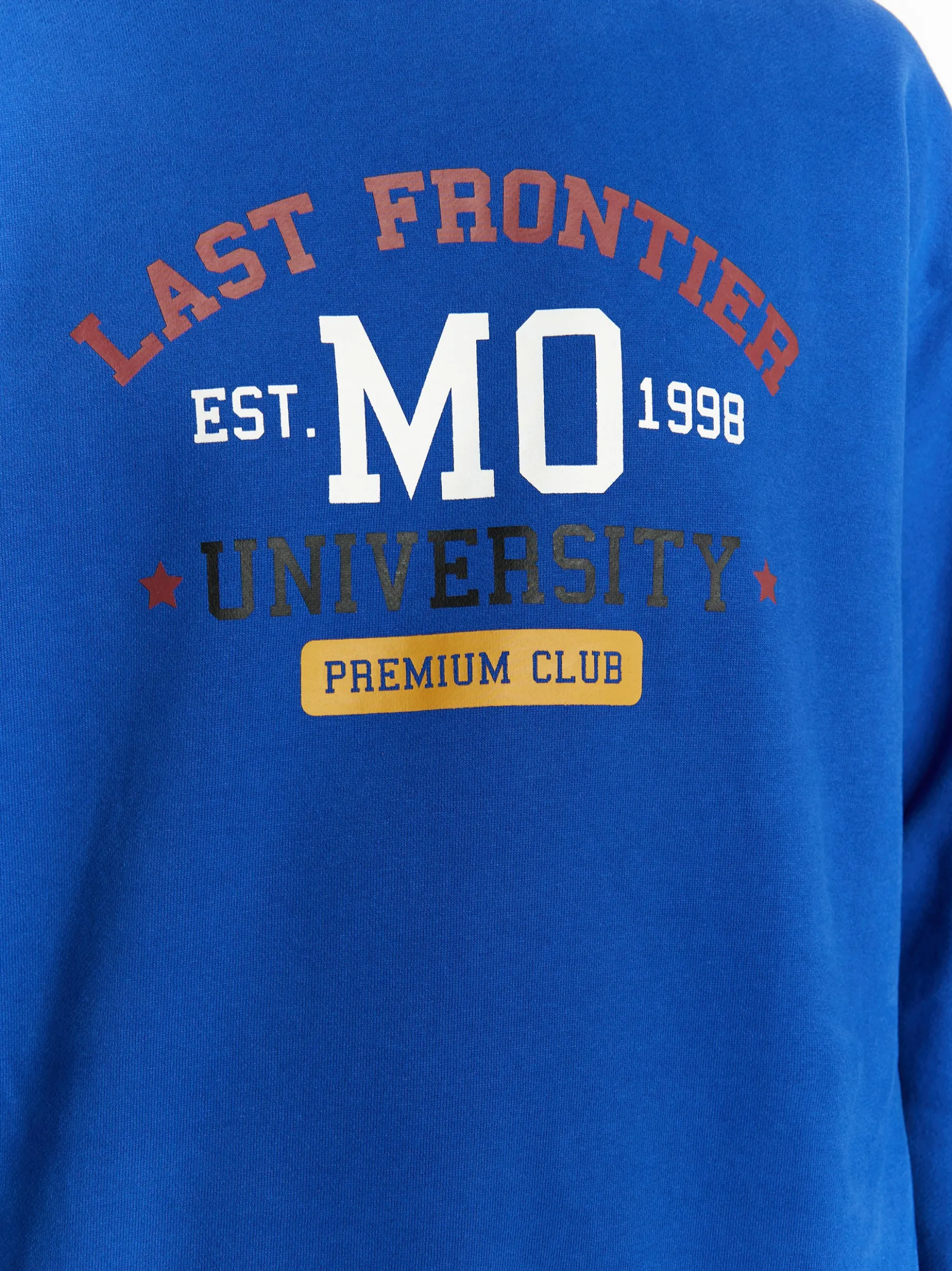 Mo Herren Sweatshirt in blau - Ausschnitt: Rundhals