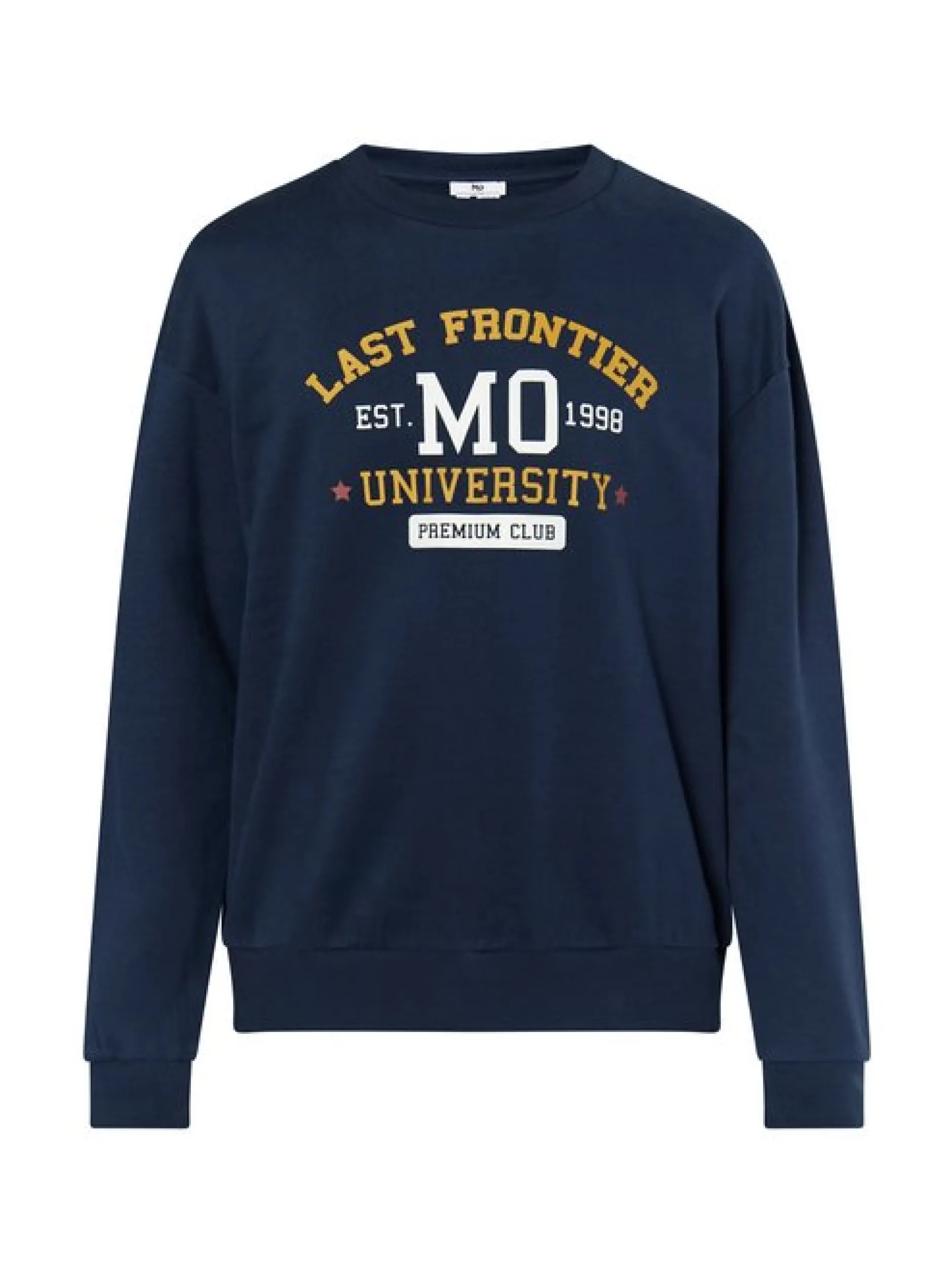 Mo Herren Sweatshirt in marine - Ausschnitt: Rundhals