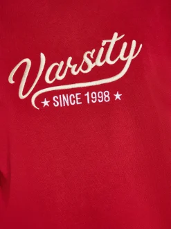 Mo Herren Sweatshirt in rot - Ausschnitt: ohne Kragen