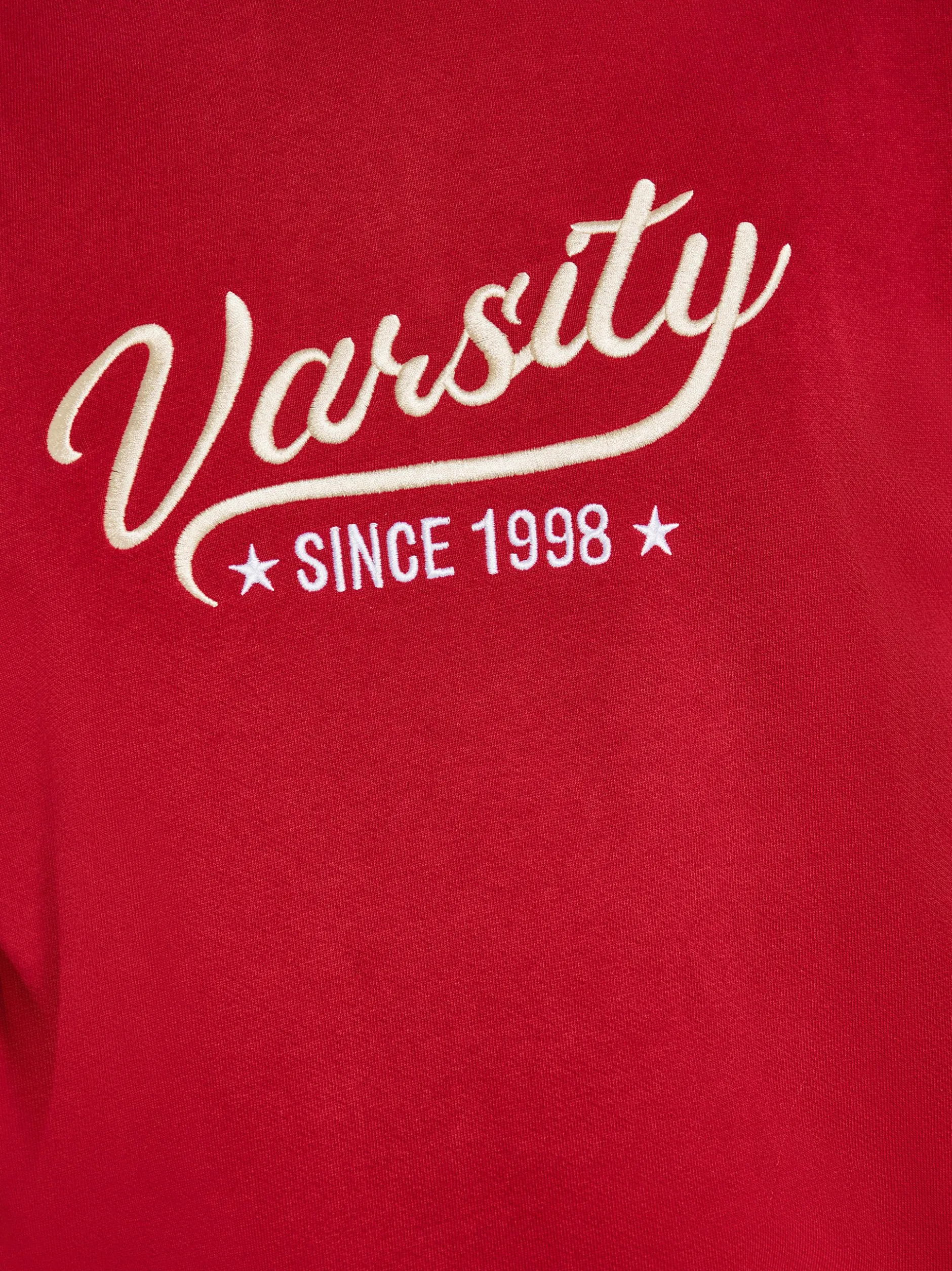 Mo Herren Sweatshirt in rot - Ausschnitt: ohne Kragen