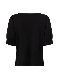 Monari Damen Shirt in schwarz silber - Ärmel: kurzarm