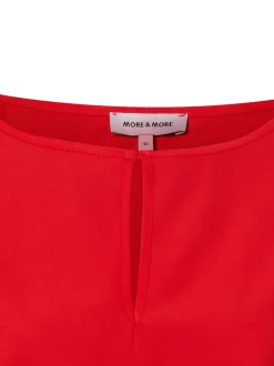 More & More Damen Blusenshirt in rot - Ärmel: 3/4 Arm