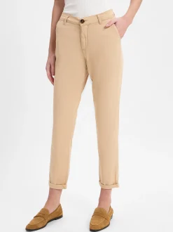 More & More Damen Chinos in sand - Länge: verkürzt