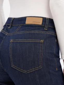 More & More Damen Jeans in rinsed - Länge: lang